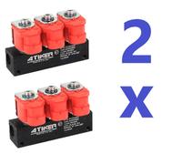 2 X Valtek Tipo ATIKER Okcan Lpg-Cng-Gpl Binario Iniettore 3 Cilindro 3 Ohm