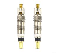 2 x valvole rimovibili in ottone per biciclette progettate per la sostituzione del nucleo della valvola francese nella riparazione del tubo della bici (grana dritta)