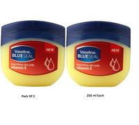 2 X VASELINE BLUESEAL Gel Per La Pelle Nutriente Con Vitamina E 250ml Ognuno