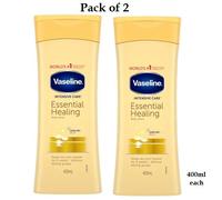 2 X VASELINE Intensive Care Essential Healing Body Lotion 400Ml