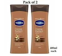 2 X Vaseline Intensivo Cura Cacao Radioso Cacao Burro Corpo Lozione 400ml