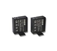 2 x vhbw Batteria Li Ion Set 900mAh (3.7V) compatibile con Videocamera Sport
