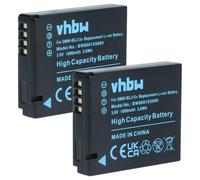 2 x vhbw Set batterie per fotocamera Leica D-Lux 5, D-Lux 6 per BP-DC10, BP-DC10E.