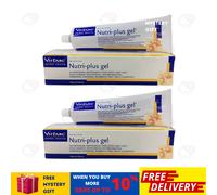 2 x Virbac Nutriplus Nutri Plus Gel - Integratore per cani e gatti (120 g)
