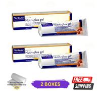 2 X Virbac Nutriplus Nutri Plus Gel Supplemento Per Gatti E Cani 120g