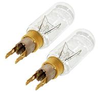 2 x Whirlpool, lampadina T-Click (F1) da 40 W per congelatore e frigorifero americano