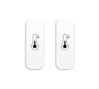 2 x wifi igrometro sensore termometro, digitale mini temperatura interna e sensore di umidità, sensore di temperatura ambiente, app telecomando per cantina serra, compatibile Alexa/Google Home