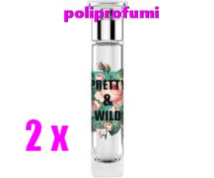 2 x Wild Garden Pretty & Wild Wild Rose Eau de Parfum Spray 15 ml
