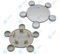 2 x You.S Originale Coprimozzo Copriruota 140,0 - 60,0 MM - Argento