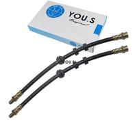 2 X You.S Originale Flessibile Del Freno Assale Anteriore Sz & E Dx. per Ford