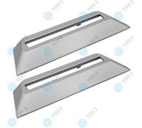 2 x YOU.S Supporto Per Cerchioni In ABS Verniciato Argento