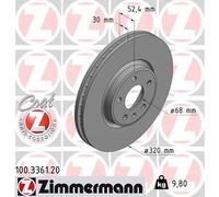 2 x ZIMMERMANN 100.3361.20 Disco freno per AUDI,VW (SVW)
