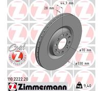 ZIMMERMANN 110.2222.20 Disco freno