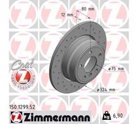 ZIMMERMANN 150.1299.52 Disco freno