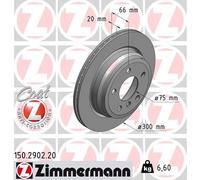 2x Disco freno ventilazione interna 150.2902.20 ZIMMERMANN per BMW 3 3 Touring