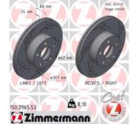 2 x ZIMMERMANN 150.2965.53 Disco freno per BMW