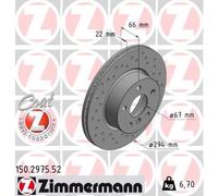 ZIMMERMANN 150.2975.52 Disco freno