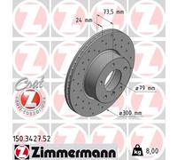 ZIMMERMANN 150.3427.52 Disco freno