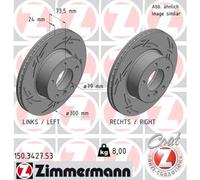 ZIMMERMANN 150.3427.53 Disco freno