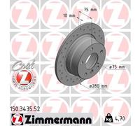 ZIMMERMANN 150.3435.52 Disco freno