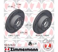 ZIMMERMANN 150.3496.53 Disco freno