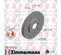 ZIMMERMANN 250.1374.52 Disco freno