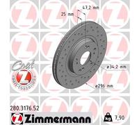 ZIMMERMANN 280.3176.52 Disco freno