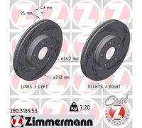ZIMMERMANN 280.3189.53 Disco freno