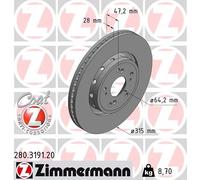ZIMMERMANN 280.3191.20 Disco freno