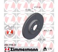 ZIMMERMANN 280.3198.20 Disco freno
