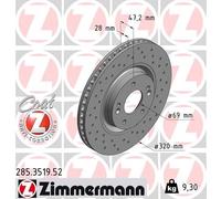 ZIMMERMANN 285.3519.52 Disco freno