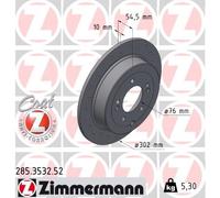 2 x ZIMMERMANN 285.3532.52 Disco freno per HYUNDAI,HYUNDAI (BEIJING),KIA,KIA (DY