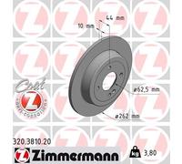 2 x ZIMMERMANN 320.3810.20 Disco freno per HYUNDAI,HYUNDAI (BEIJING),KIA,KIA (DY