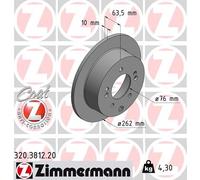 2 x ZIMMERMANN 320.3812.20 Disco freno per KIA