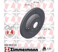 ZIMMERMANN 320.3822.20 Disco freno