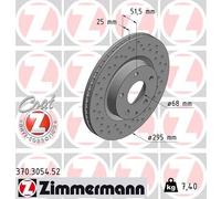 2 x ZIMMERMANN 370.3054.52 Disco freno per MAZDA,MAZDA (CHANGAN)