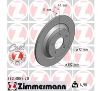 2 x ZIMMERMANN 370.3085.20 Disco freno per MAZDA