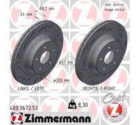 ZIMMERMANN 400.3672.53 Disco freno