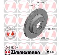 ZIMMERMANN 400.5532.20 Disco freno
