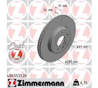 2 x ZIMMERMANN 400.5537.20 Disco freno per MERCEDES-BENZ,MERCEDES-BENZ (BBDC)