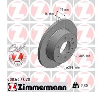 2 x ZIMMERMANN 400.6477.20 Disco freno per MERCEDES-BENZ,VW
