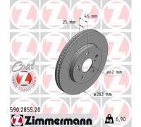 2 x ZIMMERMANN 590.2855.20 Disco freno per SUZUKI,TOYOTA