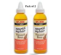 2 Xaunt Jackie DA Nutriente My Capelli Naturale Crescita Olio Lino & Monoi 177ml