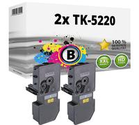 2 XL TONER TK-5220K Per Kyocera Ecosys M5521cdn M5521cdw P5021 P5021cdn P5021cdw