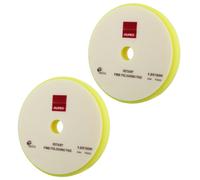 2 XTampone Rupes 9.BR180M in spugna giallo fine-rotary 155-160mm