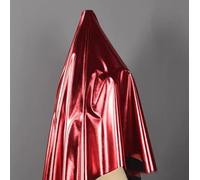 2 Yard Solido Spandex, Stoffa Metallic Foil Stretch Fabric 4 Way Stretch Spandex, Tessuto Lamé Rosso Scuro, 182,9 x 149,9 cm A6