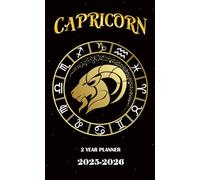 2 Year Planner 2025-2026: 24 Months Pocket Planning for Enthusiasts l Two Years Monthly from January to December Notebook Organizer Capricorn Cover Design with Federal Holidays Compact size for Purse
