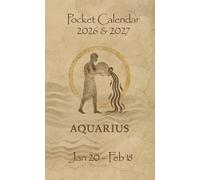 2 Year Pocket Calendar: Zodiac Sign: Aquarius