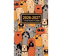 2-Year Pocket Planner 2026-2027: 24-Month Monthly Organizer and Schedule in Small Size from January 2026 to December 2027 including Federal Holidays ... for Purse featuring Cute Dogs Cover