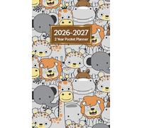 2 Year Pocket Planner 2026-2027: 24 Months JANUARY-DECEMBER Small Size for Purse | Keep Your Life Organized with Compact and Portable Funny Animals Cover Includes Federal Holidays
